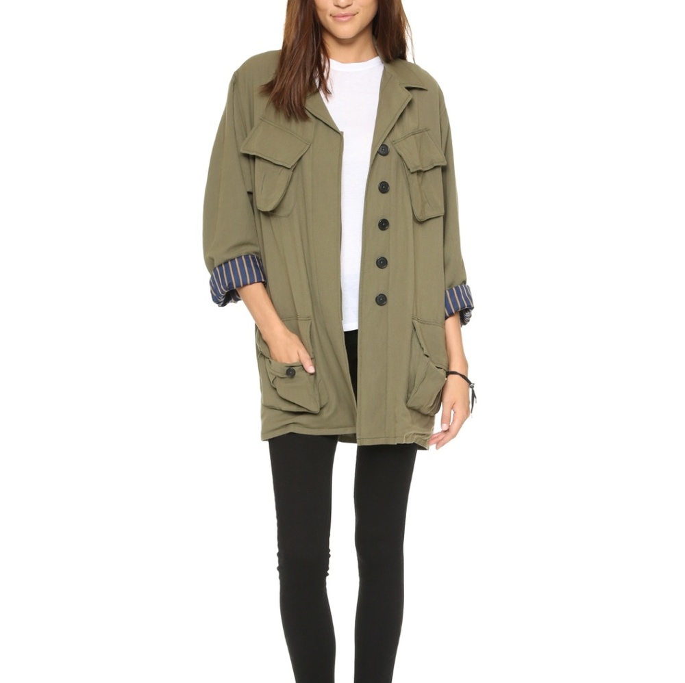 Smythe Oversized Army Jacket Size S Naomi Watts